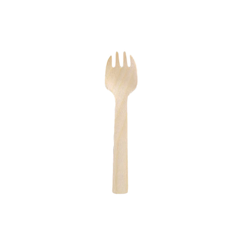 Mini Wooden Spork (100pcs)