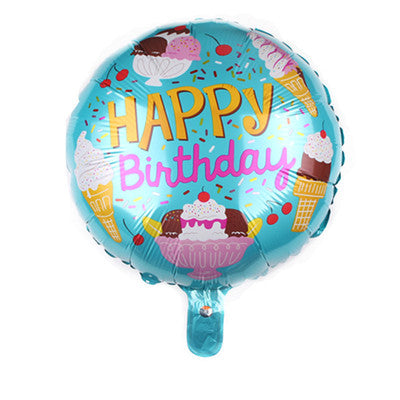 Ice cream feast Round Balloon