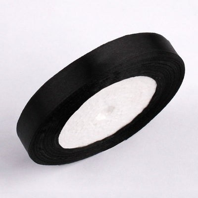 Black Satin Ribbon