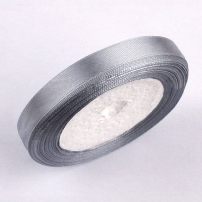 Grey Satin Ribbon