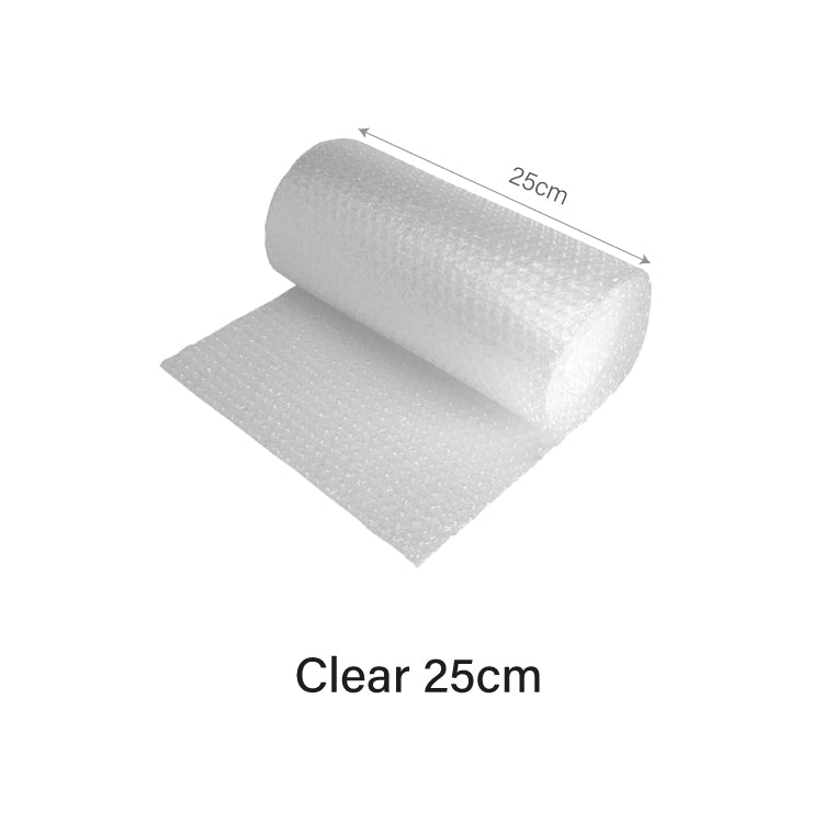 25cm x 1/5/10/20/30m Clear Bubble Wrap