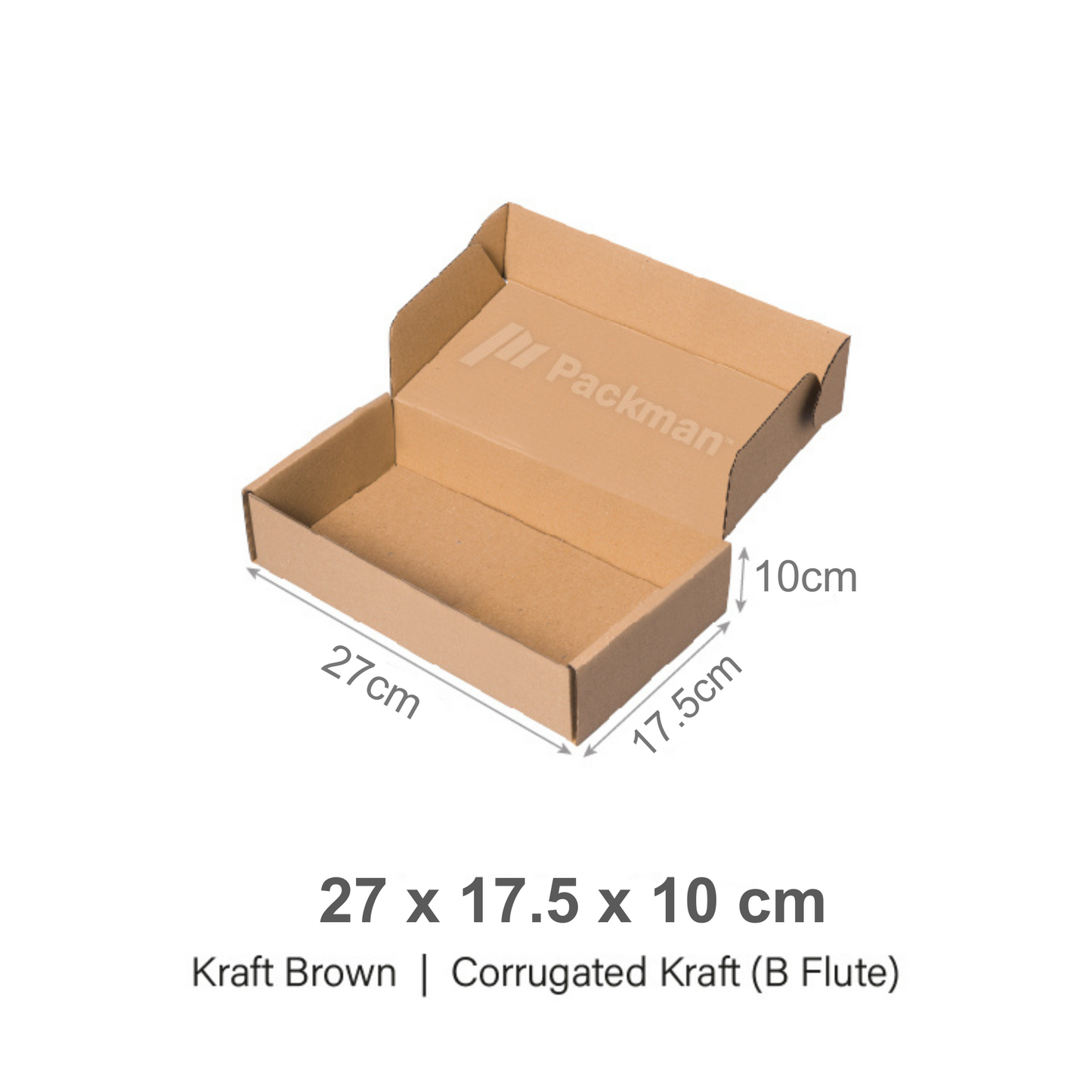 27 x 17.5 x 10cm Kraft Brown Mailing Box