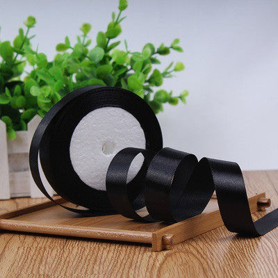 Black Satin Ribbon