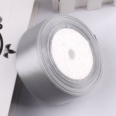 Grey Satin Ribbon