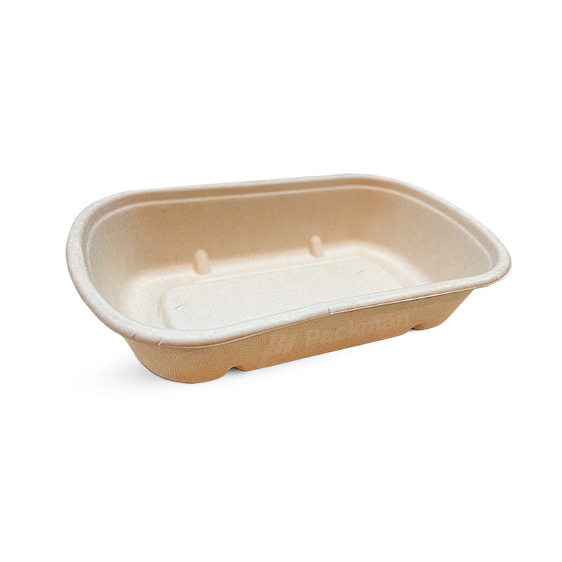 500ml Sugarcane Oval Bowl (50pcs)
