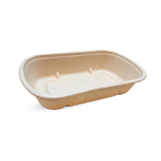 500ml Sugarcane Oval Bowl (50pcs)