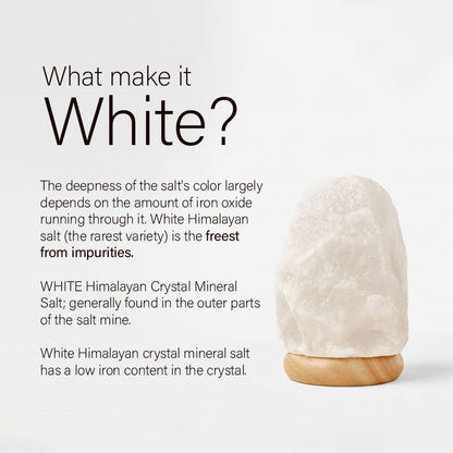 Natural Shape Himalayan Salt Lamp 2 - 3kg (White)