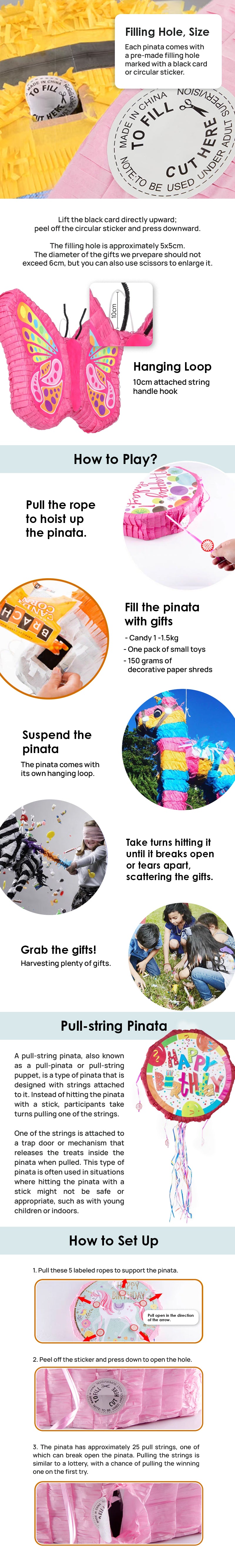 Blue Butterfly Pinata