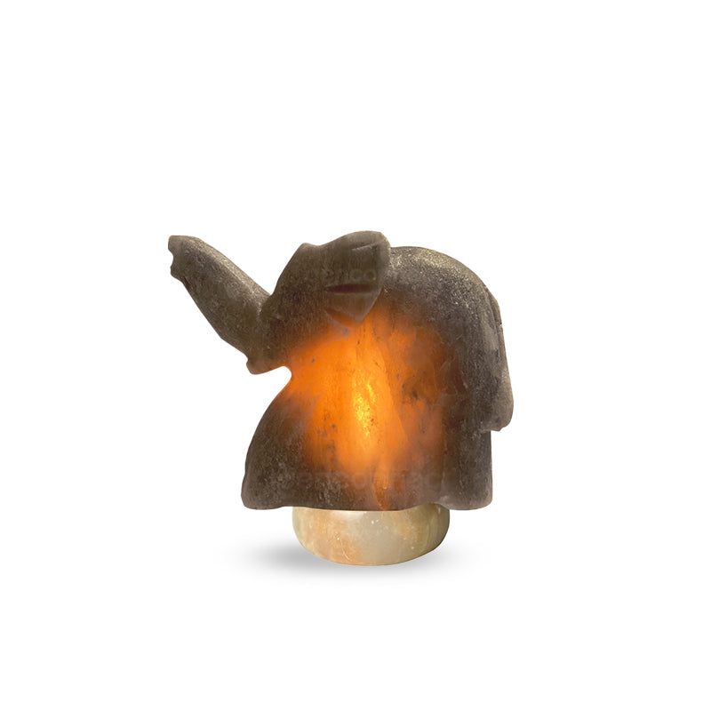Elephant Himalayan Salt Lamp (Grey)