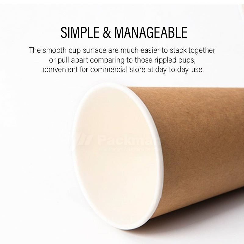 8oz White Single Wall Paper Cup