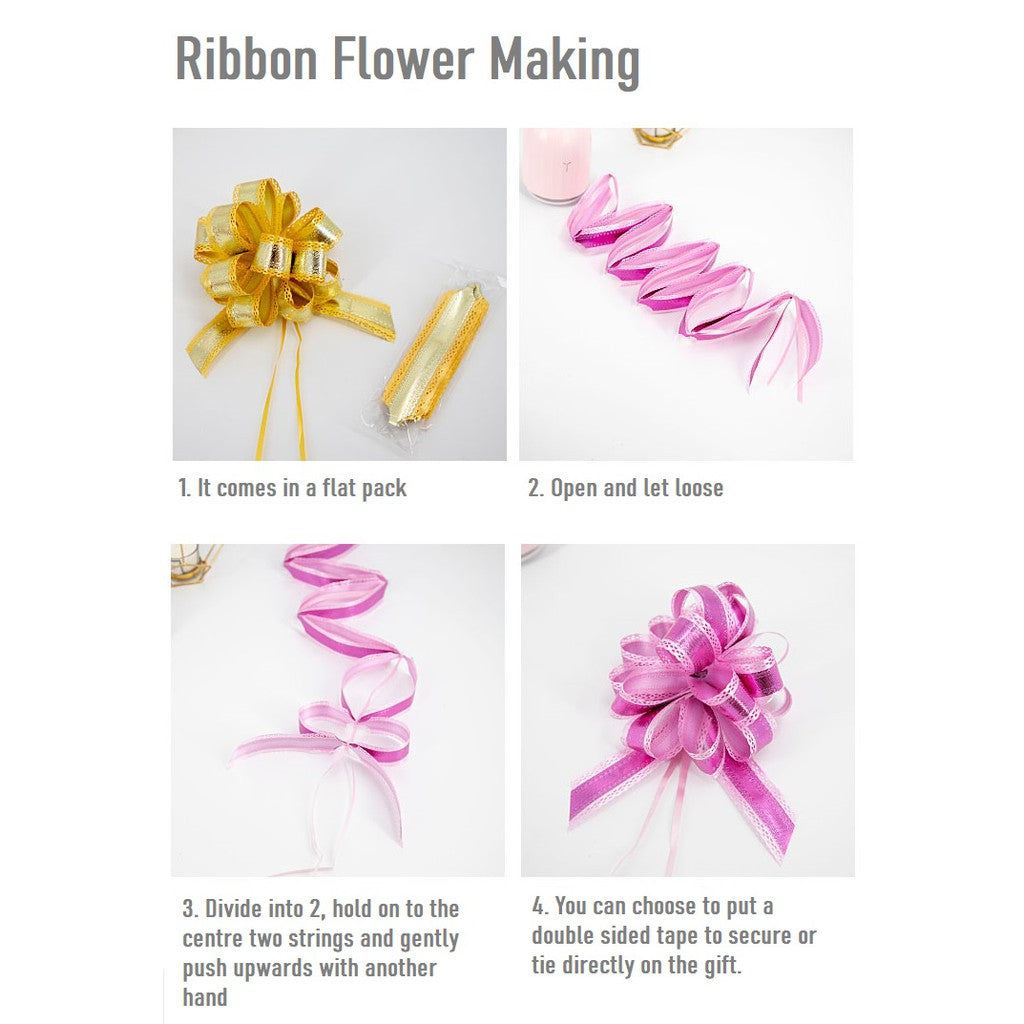 Flower Small Pull Bow Ribbon
