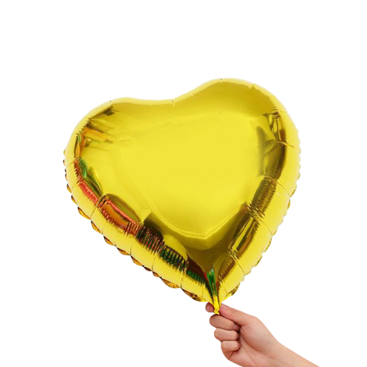 Gold Heart Shaped Balloon