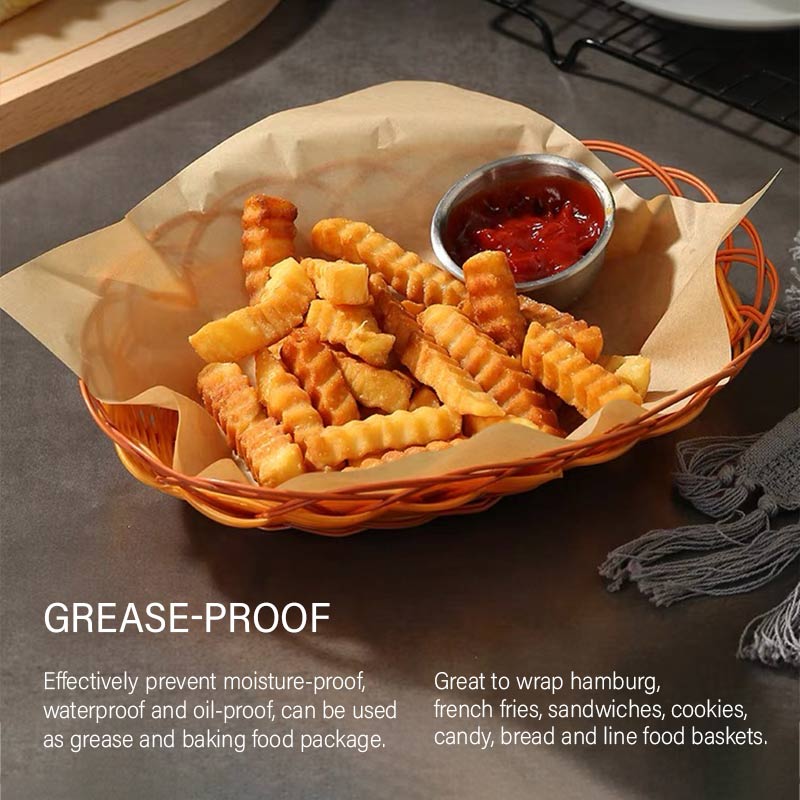 18cm Brown Square Burger paper
