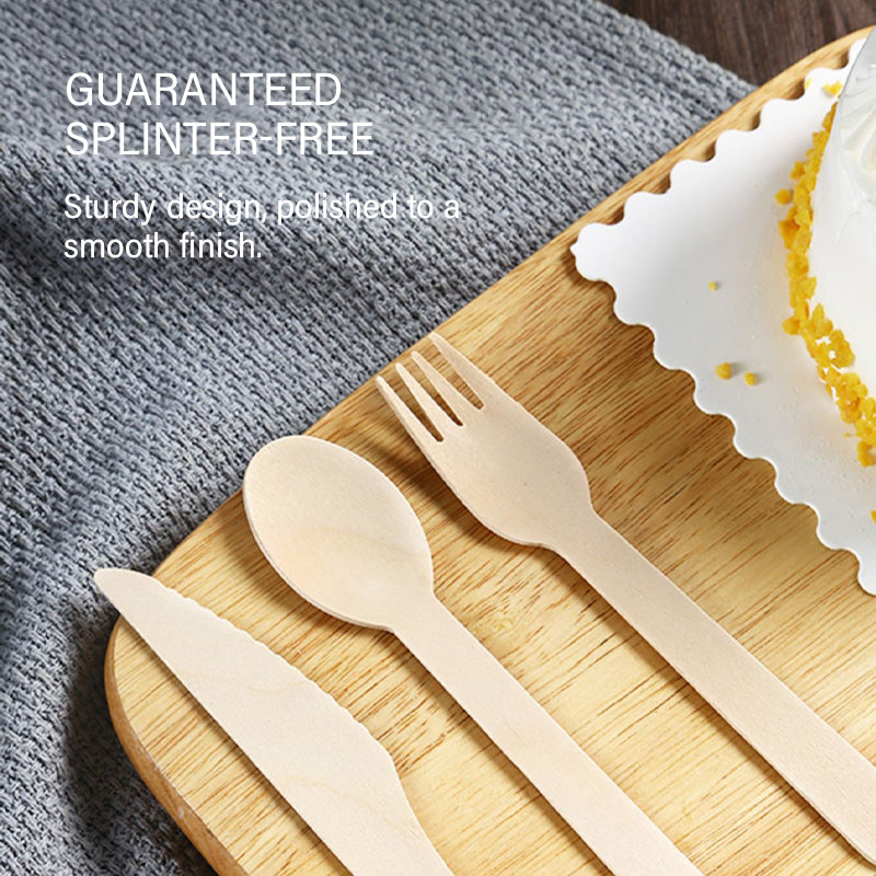 Mini Wooden Spork (100pcs)