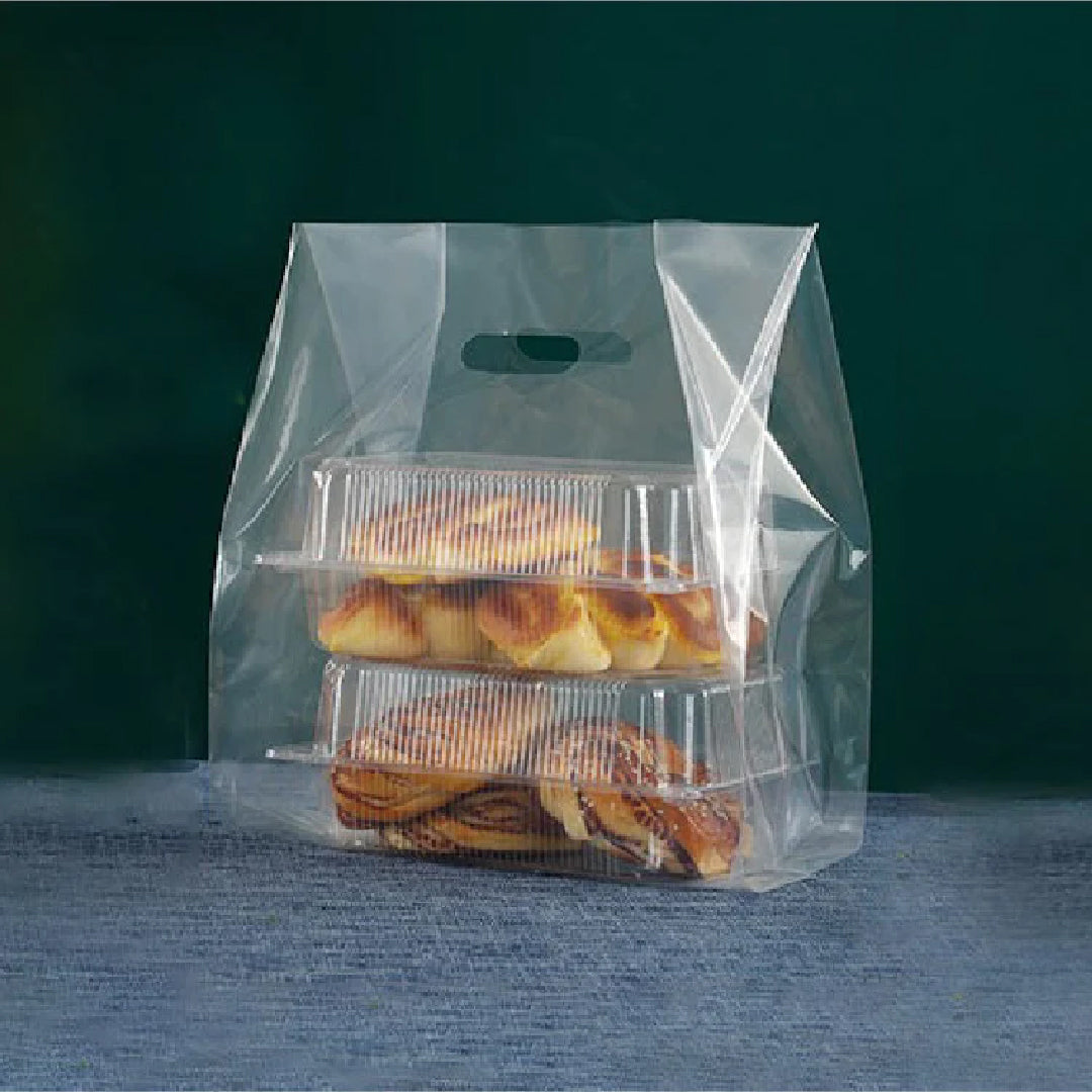 26 x 32cm Clear Hole Carrier Bag (50pcs)