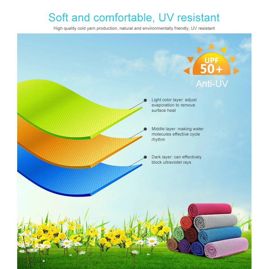 Blue Cooling Towel