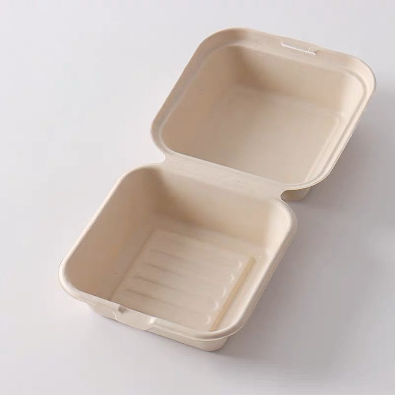 15 x 15 x 8cm Sugarcane Burger Box