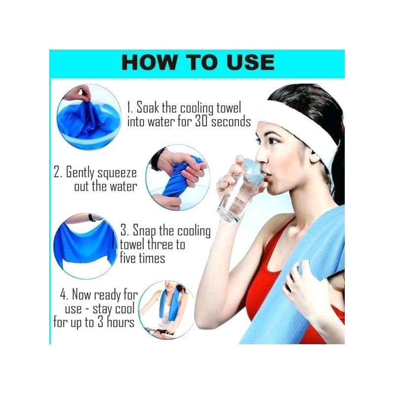Grey Cooling Towel