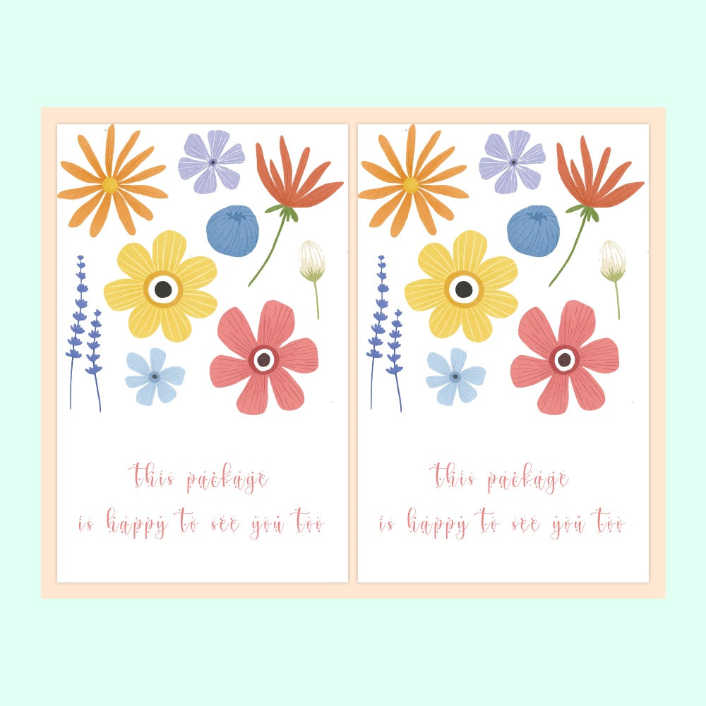 Leave Colour Thank You Sticker