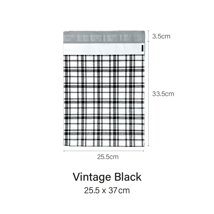 Vintage Black Poly Mailer