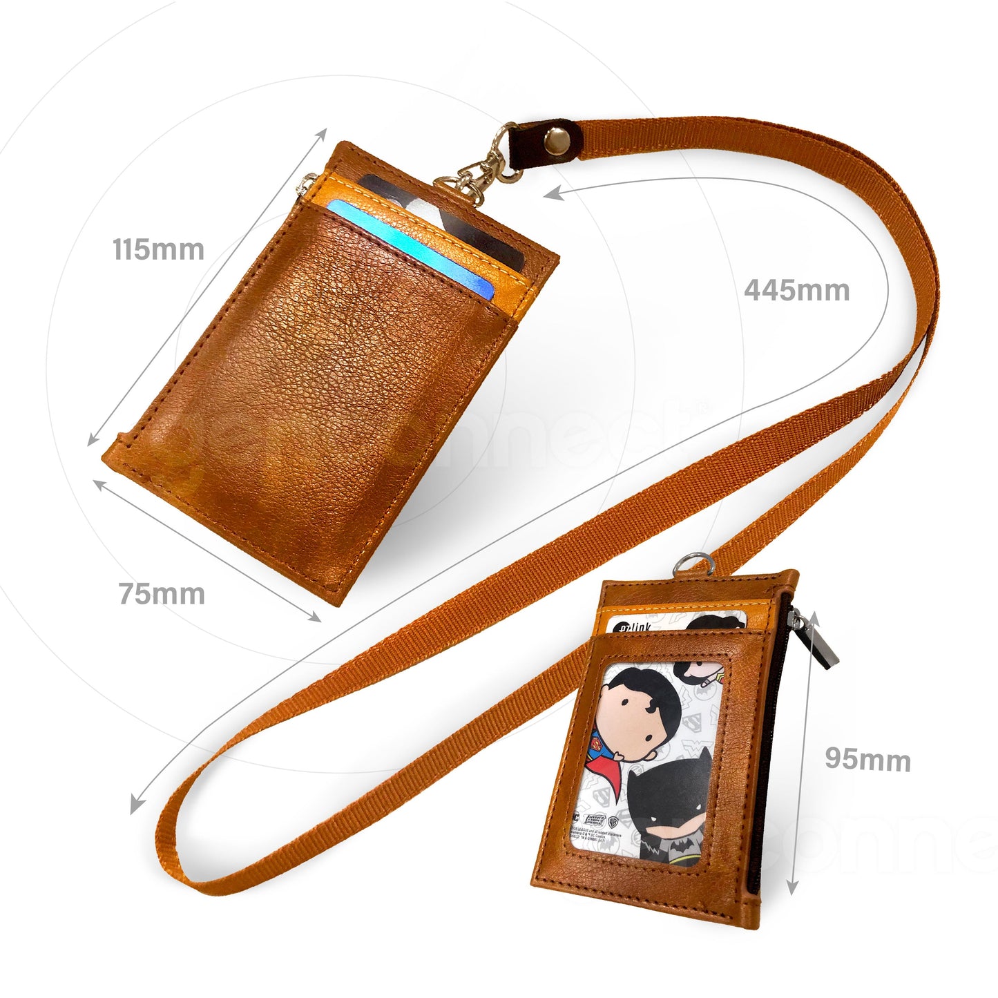 Black PU Lanyard