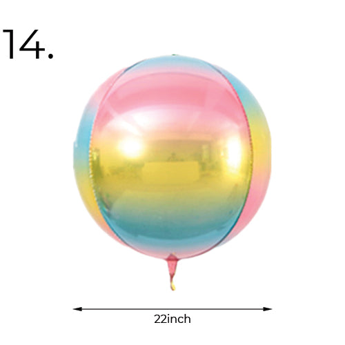 Cotton Candy Round Balloon