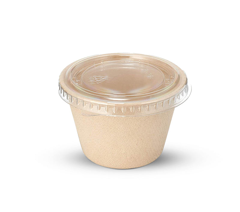4oz Sugarcane Sauce Cup with PET Lid