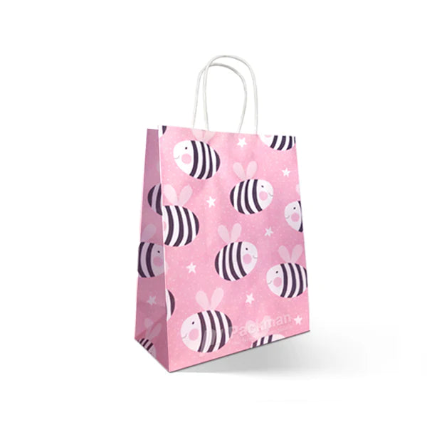 Pink Bee Gift Bag (10pcs)