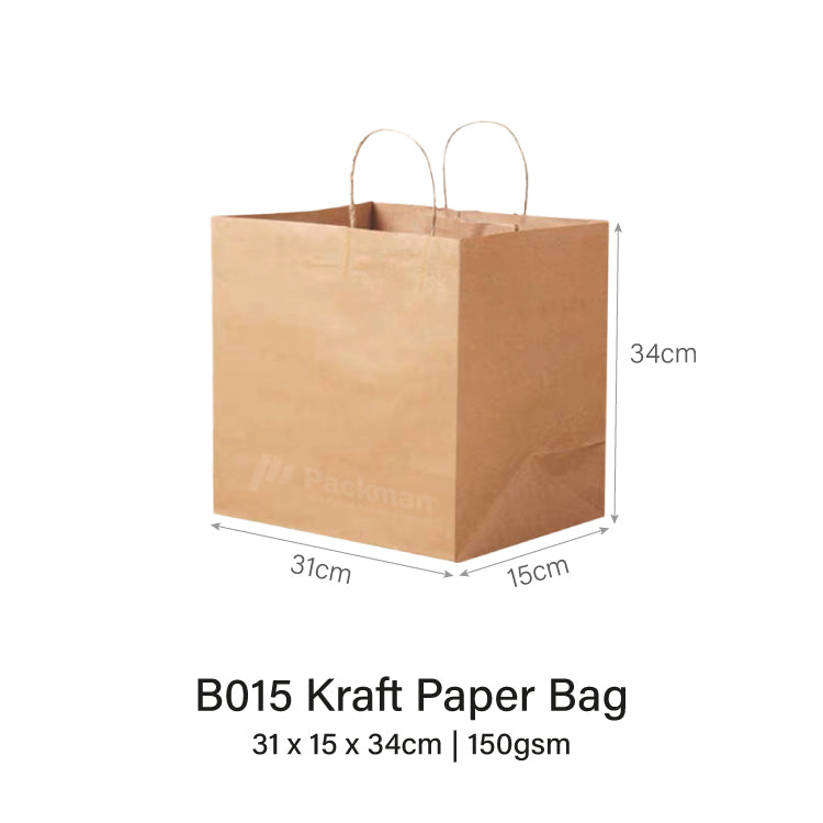 31 x 15 x 34cm B015 Extra Thick Paper Bag (10pcs)