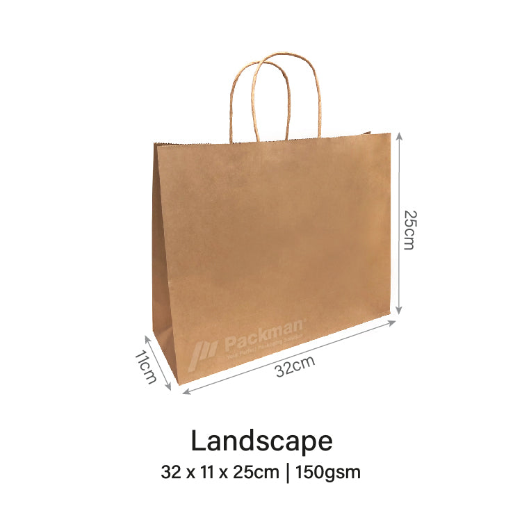 32 x 11 x 25cm Landscape Paper Bag (10pcs)