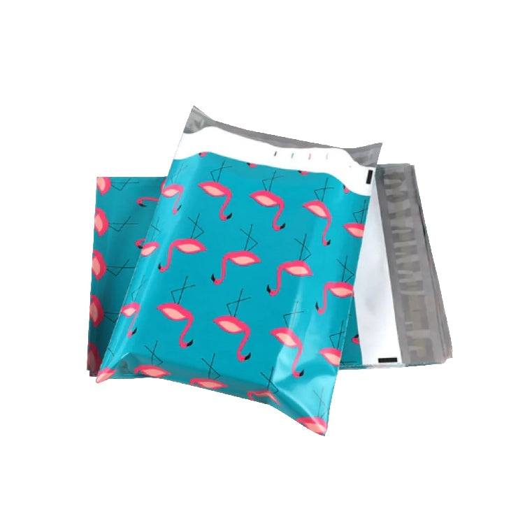25 x 35cm Flamingo Blue Poly Mailer