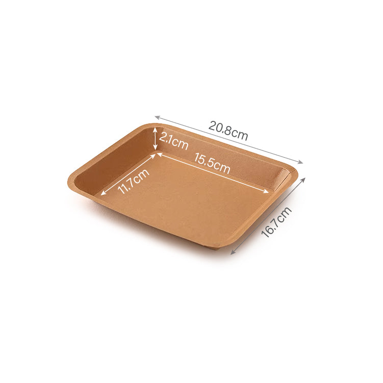 Kraft Tray Plate #2 (150pcs)