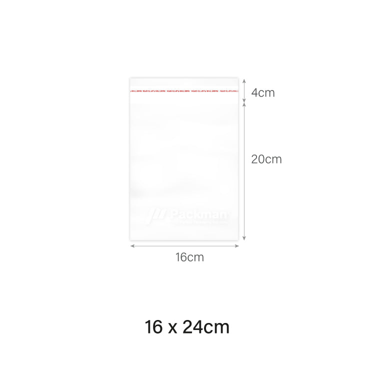 16 x 24cm Self Adhesive OPP Bag