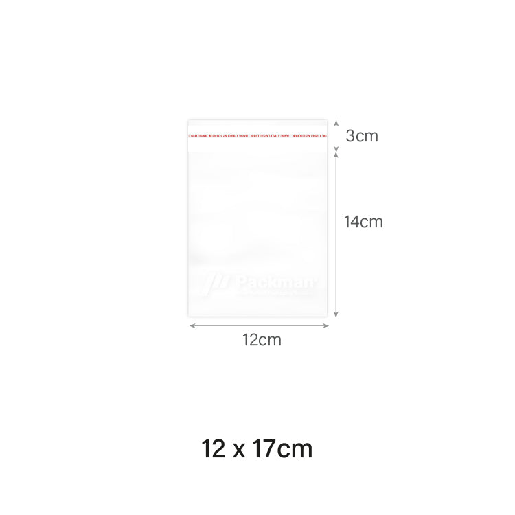 12 x 17cm Self Adhesive OPP Bag