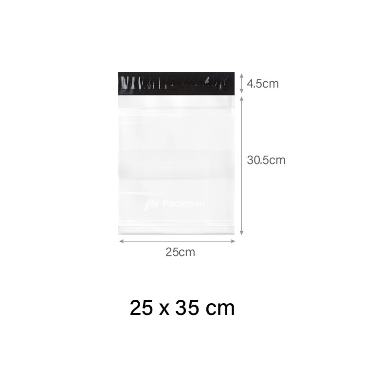 25 x 35cm Poly Mailer with Pocket (100pcs)