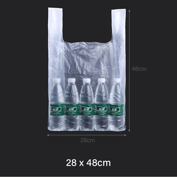 28 x 48cm Clear Plastic Bag (100pcs)