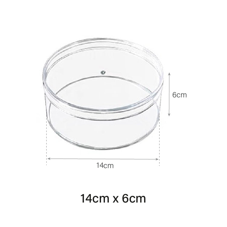 14 x 6cm Clear Plastic Jar (120pcs)