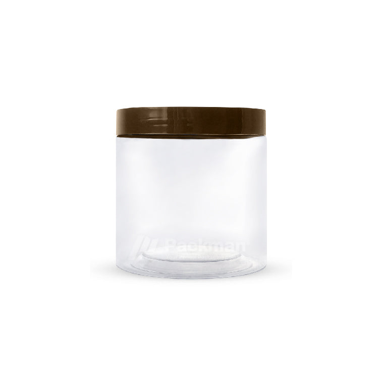 10 x 10cm Brown Plastic Jar (9pcs)