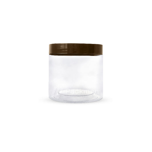 8.5 x 8.5cm Brown Plastic Jar (9pcs)