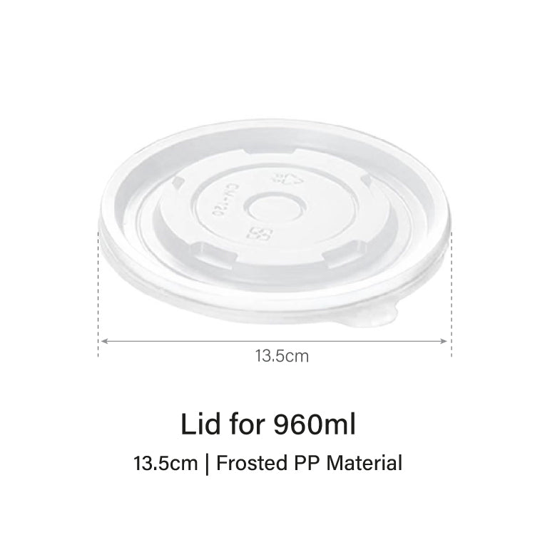 960ml Brown Double-Coated Kraft Bowl (50pcs)