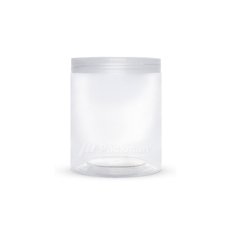 10 x 12cm Clear Plastic Jar (6pcs)
