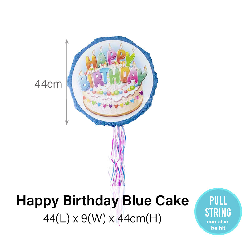 HBD Blue Cake Piñata