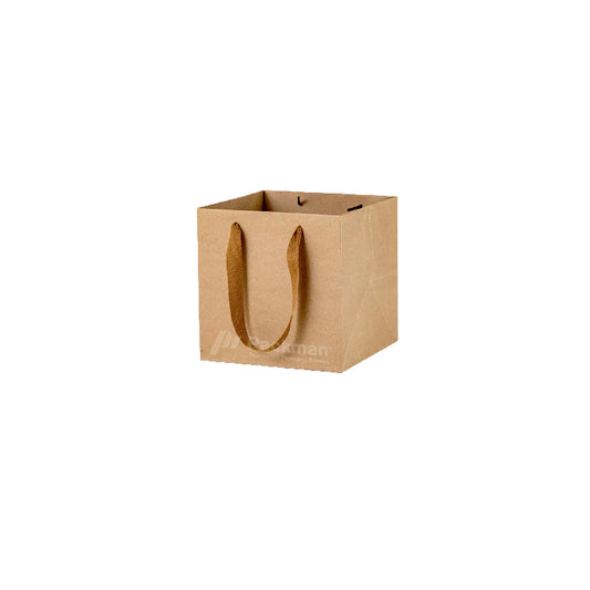 15 x 15 x 15cm Extra Thick Kraft Square Paper Bag (100pcs)