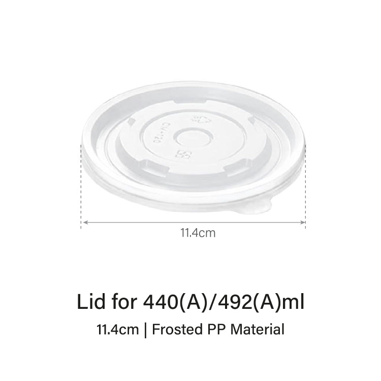 492Aml White Double-Coated Kraft Bowl (50pcs)