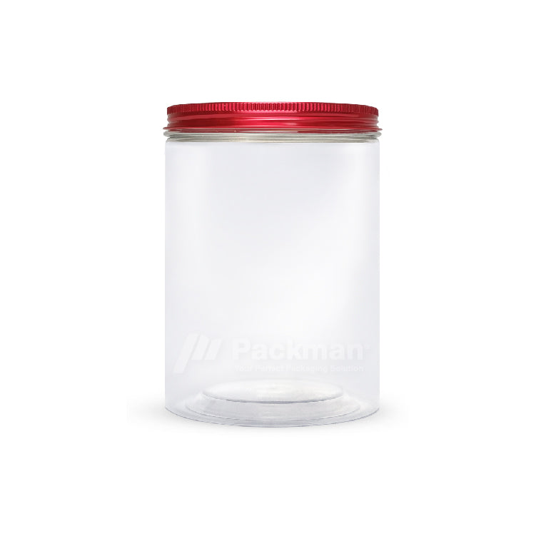 10 x 15cm Red Plastic Jar (6pcs)