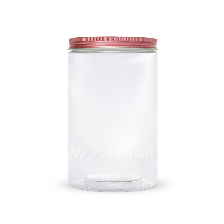 10 x 18cm Rose Gold Plastic Jar (6pcs)