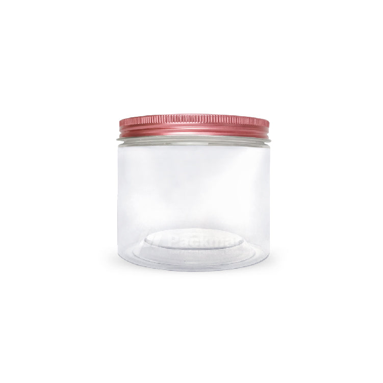 10 x 8cm Rose Gold Plastic Jar (9pcs)