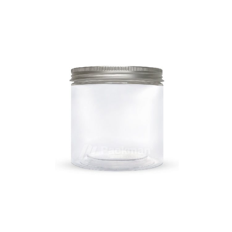 10 x 10cm Silver Plastic Jar (9pcs)
