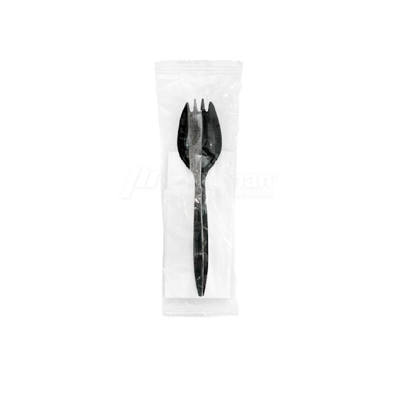 Spork with Serviette (100pcs)