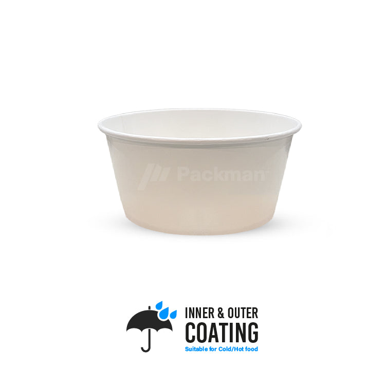 751ml White Double-Coated Kraft Bowl